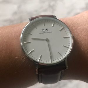 Brown Daniel Wellington Petite St Mawes Watch